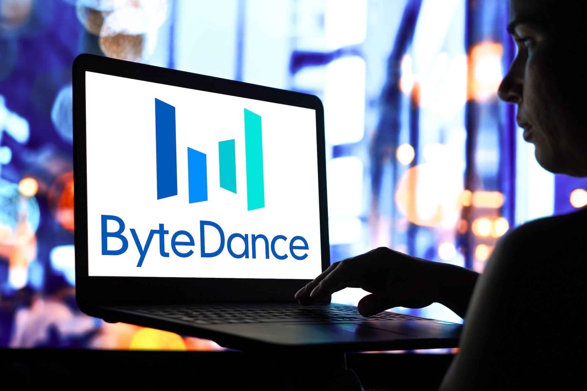 In dieser Fotoillustration ist das ByteDance-Logo auf einem Laptop-Bildschirm zu sehen. China Technik News, Technologie, Künstliche Intelligenz